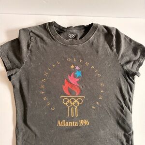 Heritage Gray Centennial Olympic Games Crop Top